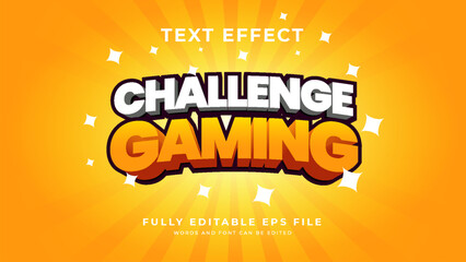 Challenge Gaming text effect © padilah_a