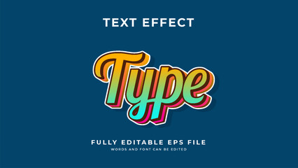 Type text effect