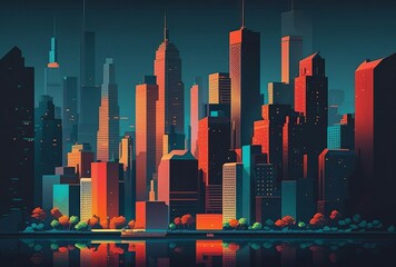 Modern Cityscape - Generative AI