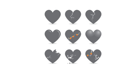 this is love shape icon design for your business