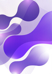 Smooth overlapping transparent shapes. Bright gradient flow, dynamic liquid texture. Fashion art for cover, poster, web, page, social media, announcement, postcard. Vector