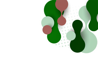 Abstract overlay shapes. Wavy shapes, flowing elements, flow lines. Trendy futuristic design for banner, flyer, poster, logo. Vector