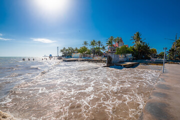 Pocket Park southernmost beach and waterfront in Key West view
