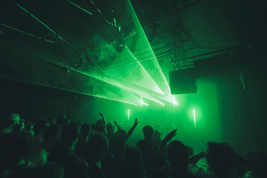 Show laser electronic music party	