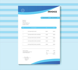 minimal design for an invoice.
Accounting bill format for business invoices 
