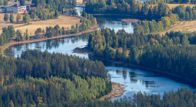 Numedalsl&aring;gen, one of the longest rivers in Norway.