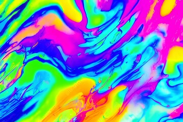 Fototapeta na wymiar Motion color drop in water, Ink swirl, Colorful ink abstraction. Fancy dream underwater ink cloud - generative ai