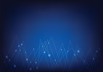 Abstract Technology data on blue color background , Vector illustration.