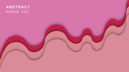 Abstract papercut style design for background. Modern background for placards, poster, banner, invitation, covers and other.