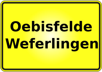 Stadteingangsschild Deutschland Stadt Oebisfelde - Weferlingen
