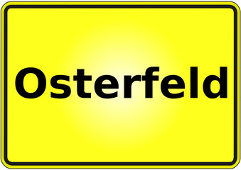 Stadteingangsschild Deutschland Stadt Osterfeld