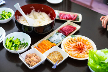 手巻き寿司を作る