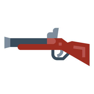 Arquebus flat icon style