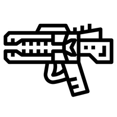 Railgun line icon style