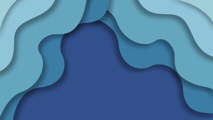 Abstract papercut style design for background. Modern background for placards, poster, banner, invitation, covers and other.