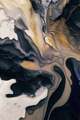 Marble ink abstract art from exquisite original painting for abstract background . Painted on high quality paper texture to create fluid marble background.