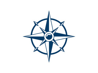 modern compass illustration vector logo