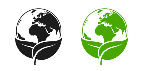 Green earth, World Environment Day, concept of saving the planet – for stock - obrazy, fototapety, plakaty