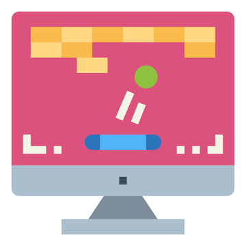 arkanoid flat icon style