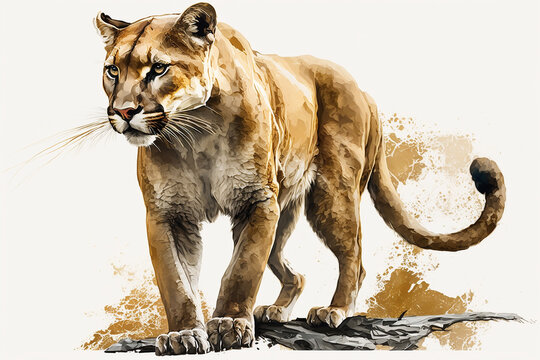 puma tigre dourada 