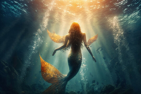 liberdade sereia deusa das águas em oceano incrível 