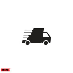 Icon vector graphic of  fast truck