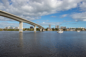Fototapeta na wymiar bridge over a river in Florida