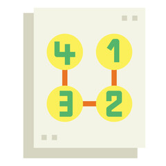 algorithm flat icon style