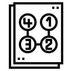 algorithm line icon style