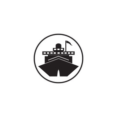 Fototapeta premium Ship, ship, cargo, logistics, transport and delivery icon