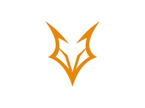 fox illustration vector logo, logo icon