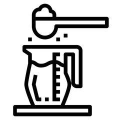 Measuring Utensil line icon style