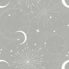 moon star constellation graphic design astronomy, universe sky pattern, zodiac print . Galaxy celestial wallpaper