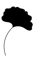 Black leaves silhouette illustration