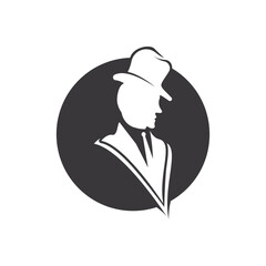 Gentleman icon vector fashion boutique and design symbol