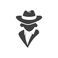 Gentleman icon vector fashion boutique and design symbol
