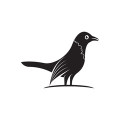 Elegant bird logo icon design and symbol