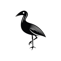 Elegant bird logo icon design and symbol