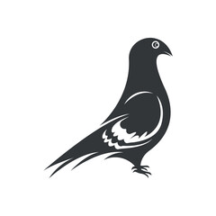 Elegant bird logo icon design and symbol