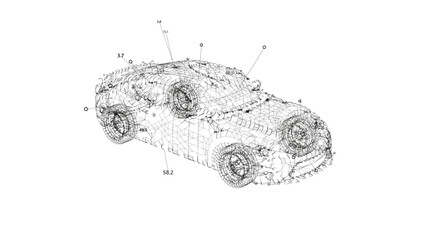 Car Model Rotating UI Screen