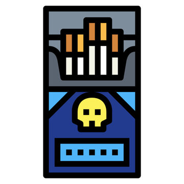 recommend clip art: cigarette filled outline icon style