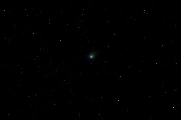 Comet C 2022/E3 (ZTF) in the night sky. Shot in one frame. January 21, 2023