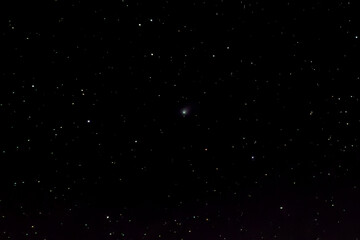 Comet C2022 E3 (ZTF) in the night sky. Shot in one frame.