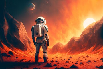 Astronaut in space, Generative AI