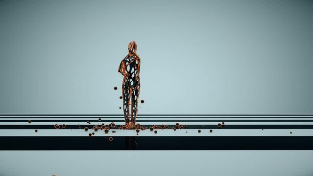 Party Dancer 3D Animation With Alpha Video