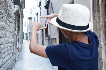 Learning photography for kids is a great activity for a boy too 