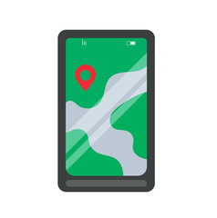 smartphone with GPS map