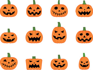 ジャックオーランタンのアイコンセット
