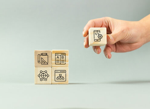 Web application development, network product coding work concept