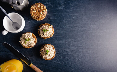 Homemade vegan tuna spread.